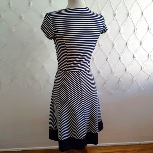 Striped A-Line Dress by DE Collection / Size Small - Picture 2 of 5